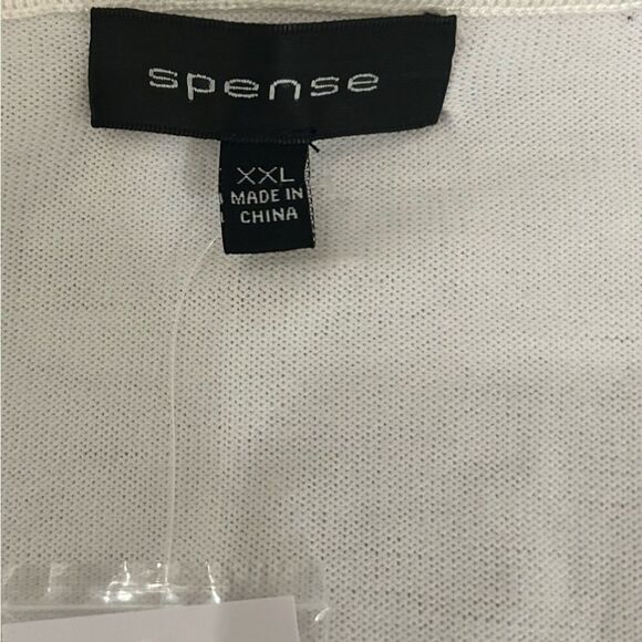 Spense Ivory White Rayon Blend Cardigan Sweater Size XXL NEW - Picture 12 of 12
